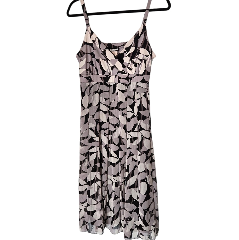 Believa Black and White Patterned Dress Size 8